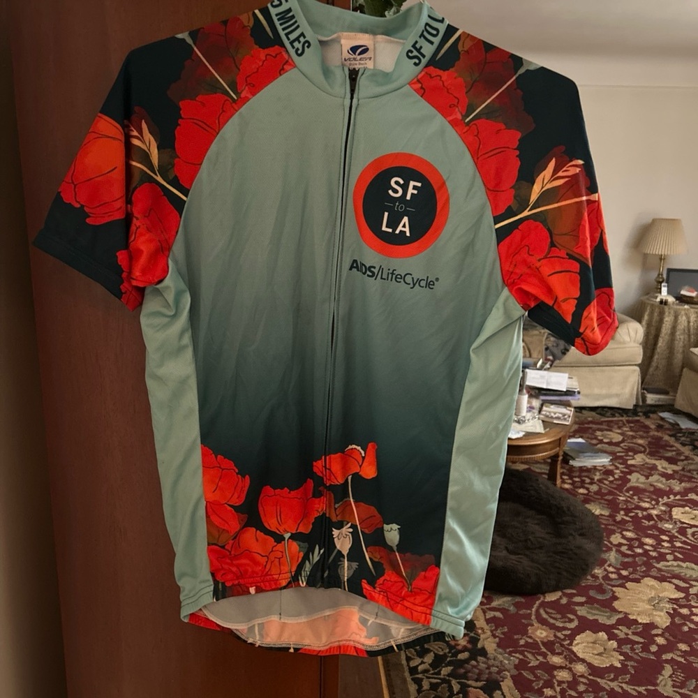 Voler LifeCycle Men's Cycling Jersey - Teal and Red